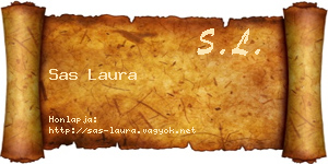 Sas Laura névjegykártya
