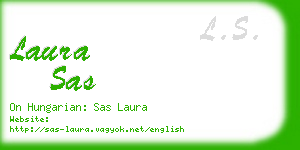 laura sas business card